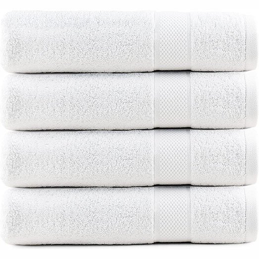 White Bath Towels - AL Haseeb Textiles