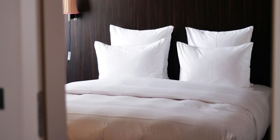 Premium white hotel bedding and bed linen