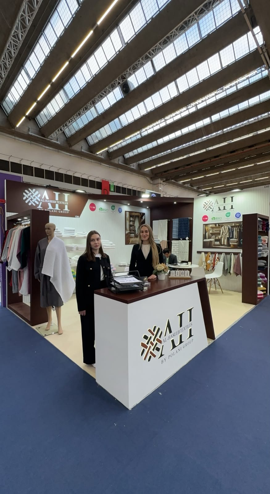 AL Haseeb Textiles exhibition stand and textile display at Heimtextil 2026, view 5